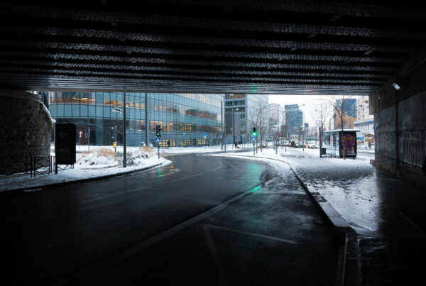 Courbevoie sous la neige