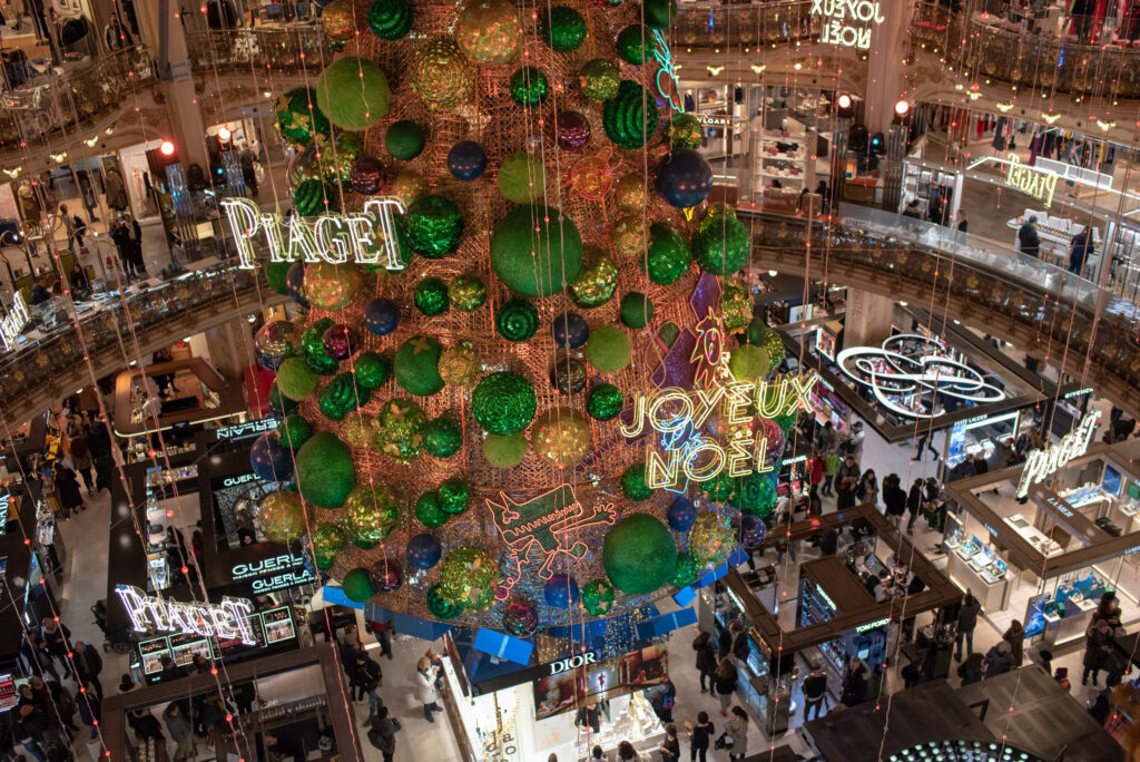 Sapin de Noël des Galeries Lafayette