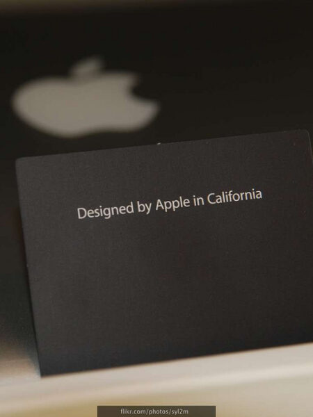 Designed by Apple in California