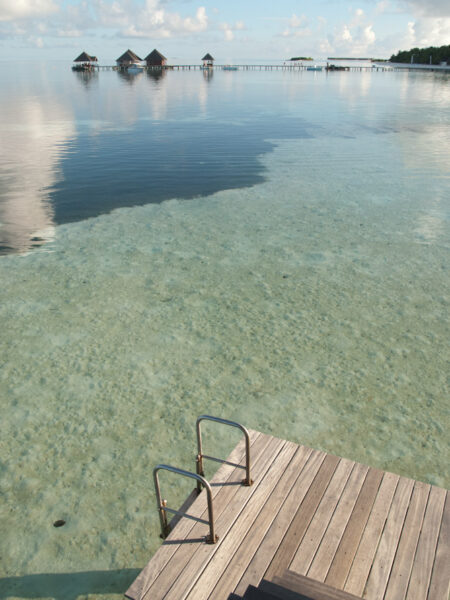 Ponton aux Maldives