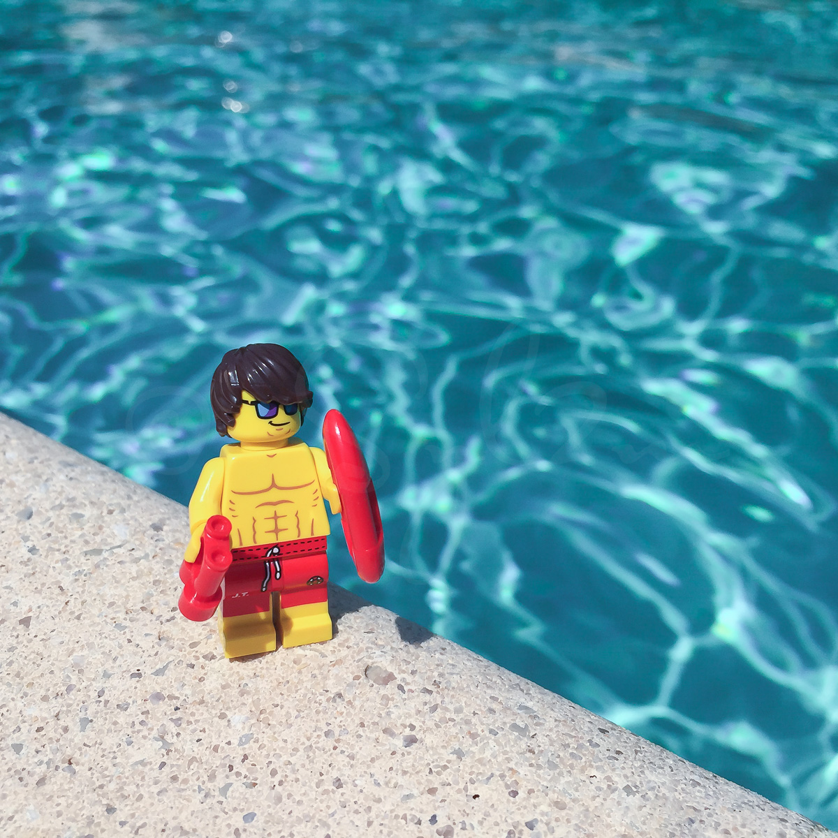 Lego Sauveteur à la piscine