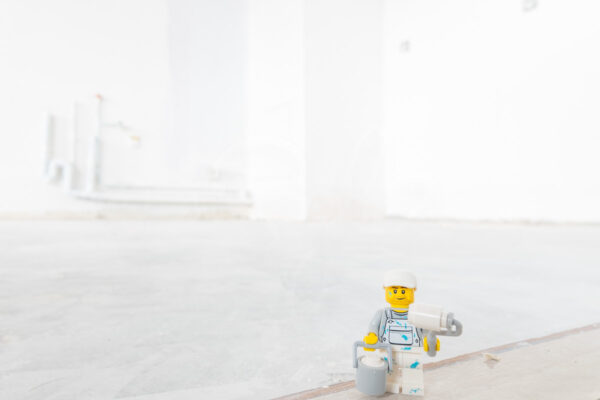 Lego peintre sur le chantier