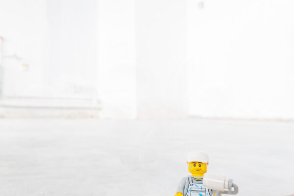 Lego peintre sur le chantier