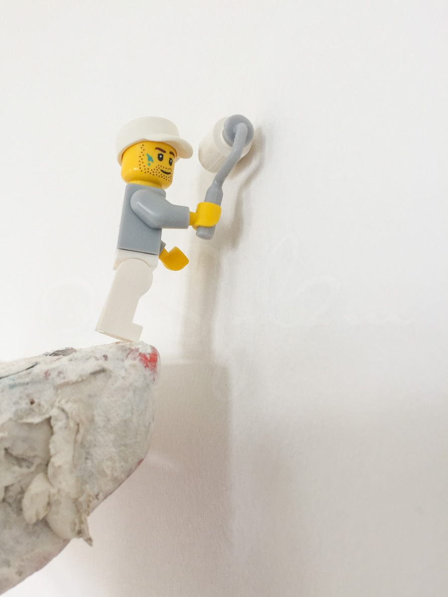 Lego peintre sur le chantier
