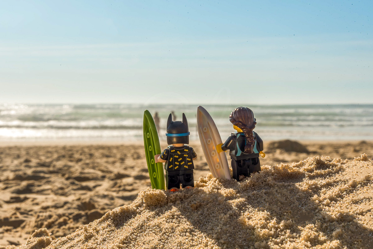 Batman Surfeur à la plage