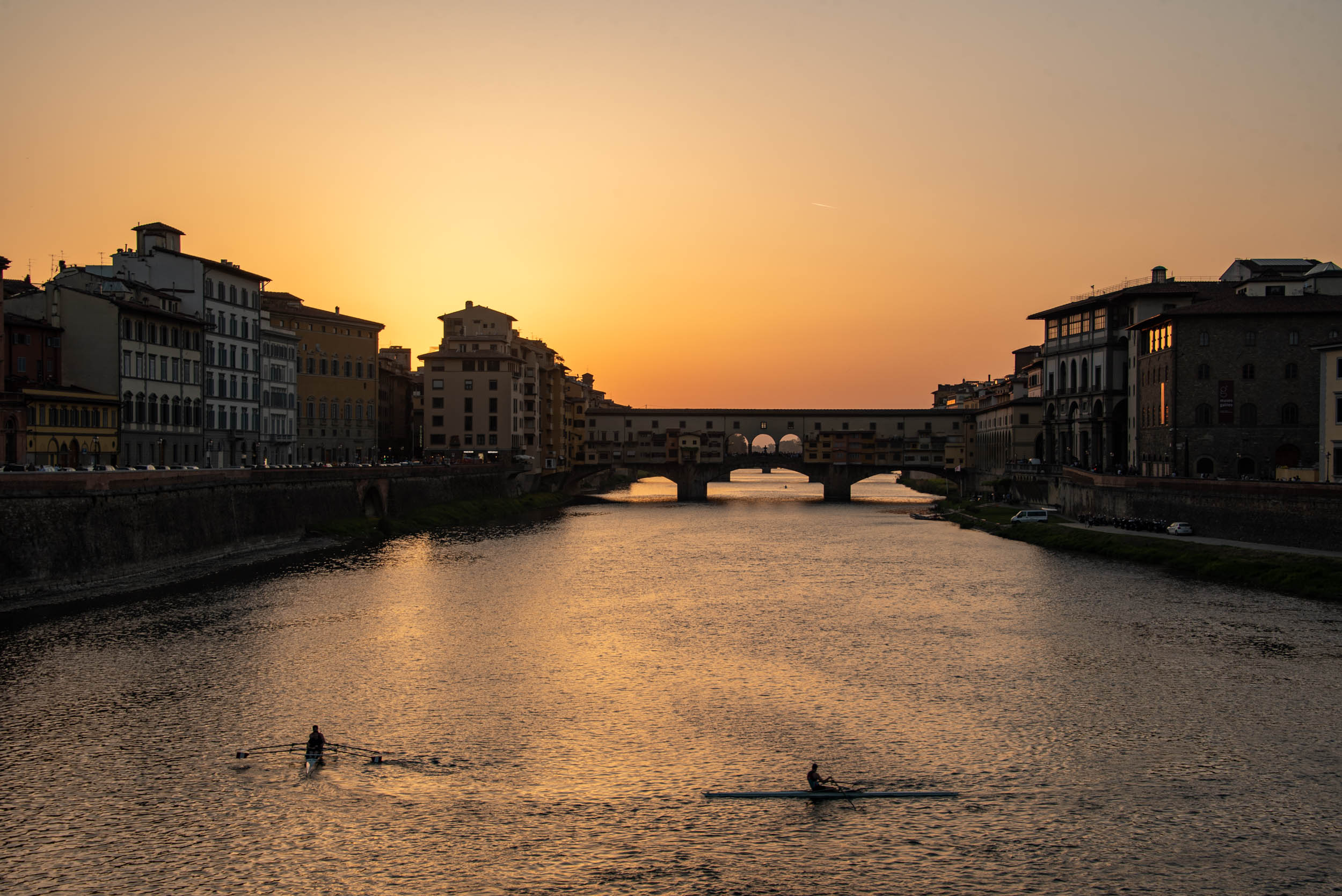 Ponte Vecchio au coucher de soleil