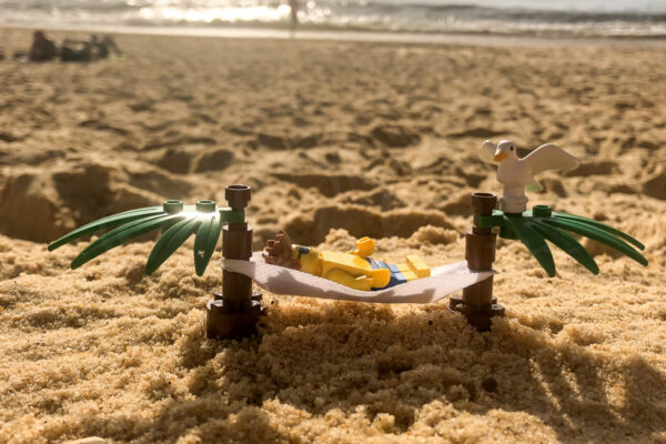 Lego en vacances à la plage