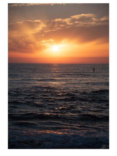 Paddle au coucher du soleil