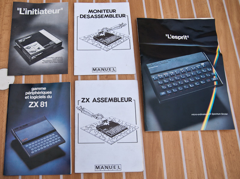 Manuels du Sinclair ZX81